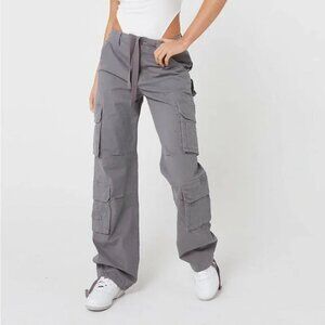 Lux To Kill High Waist Cargo Straight Leg Pants Size 4